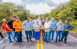 Regina Sousa inaugura recuperação da PI-303 que liga Bom Princípio do Piauí à BR-343