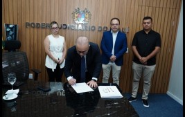 Presidente do TJPI assina ordem de serviço para construção do novo Fórum, Juizado e Central de Inquérito de São Raimundo Nonato