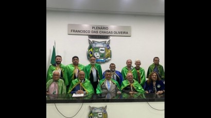 Posse do escritor Domingos José de Carvalho na Academia de Letras do Vale do Longa