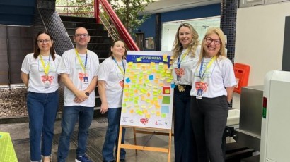 TCE-PI realiza ação interativa com servidores durante o Ouvidoria Day