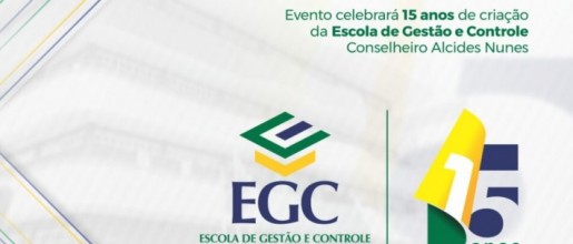 Evento celebrará 15 anos de criação da Escola de Gestão e Controle Conselheiro Alcides Nunes
