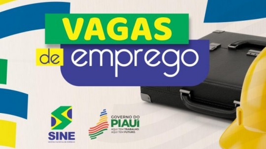 Confira as oportunidades de emprego divulgadas pelo Sine em Teresina e no interior do Piauí nesta segunda (23)