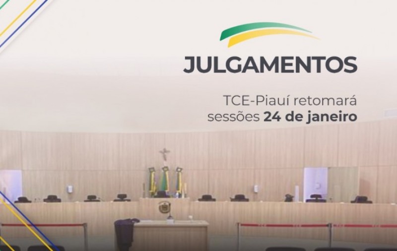 TCE- Piauí retomará sessões a partir de 24 de janeiro